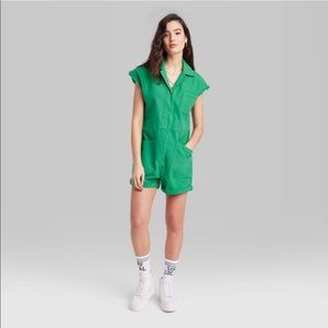 Ascot + Hart for Target Cap Sleeve Graphic Jumpsuit